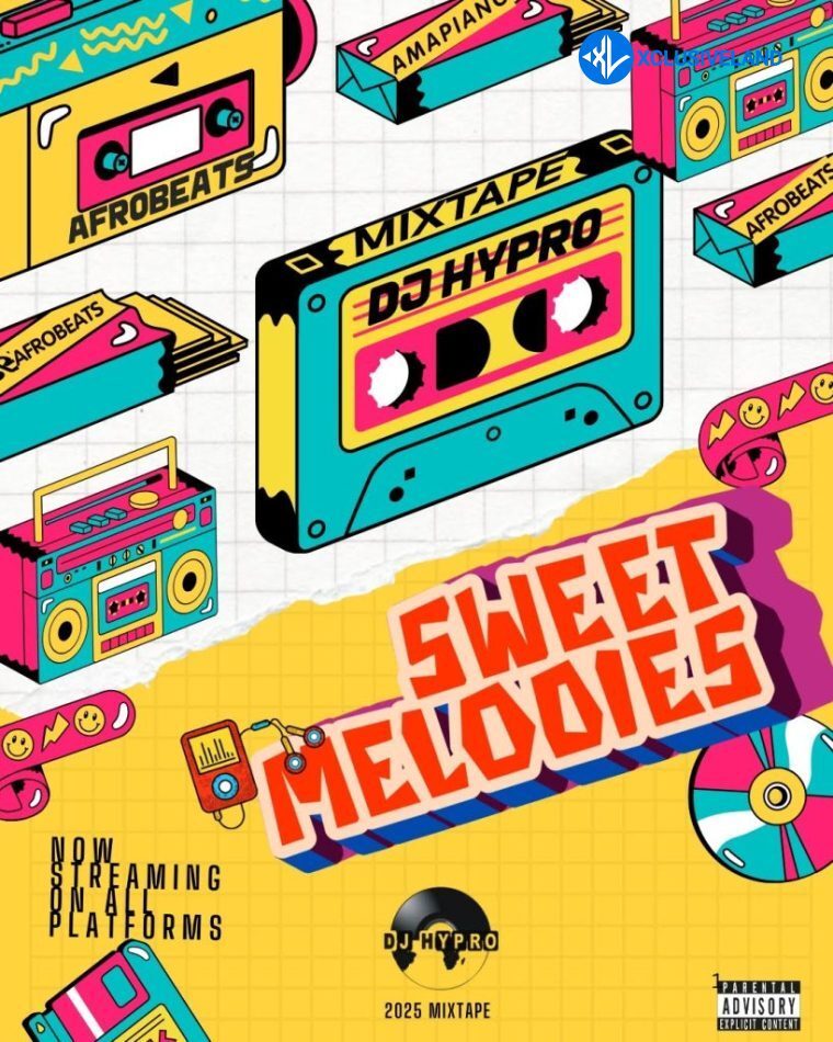DJ Hypro – Sweet Melodies Mixtape 2025 Cover Art