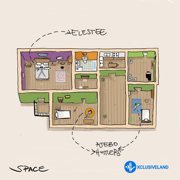 Elestee – Space Ft. Ajebo Hustlers Cover Art