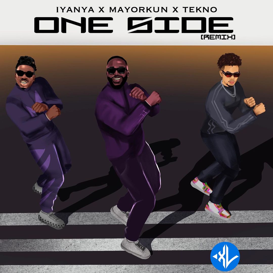 Iyanya – One Side (Remix) ft. Mayorkun & Tekno Cover Art