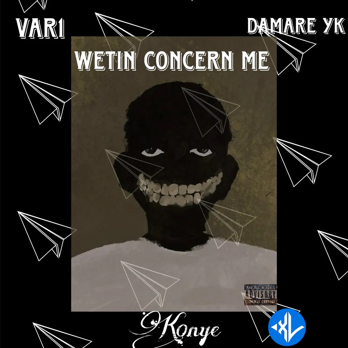 K0NYE – Wetin Concern Me ft. VAR1 & Damare YK Cover Art