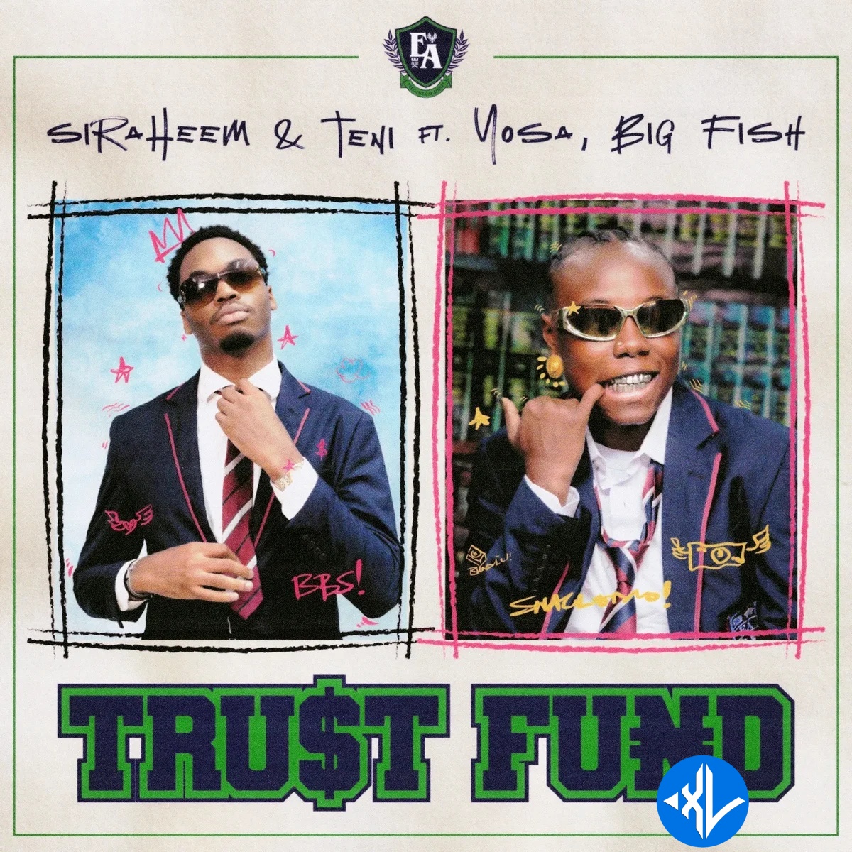 Siraheem – TRU$T FUND ft. Teni, Yosa & Big Fish Cover Art